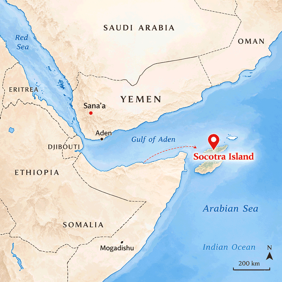 Custom Socotra Experience Tour map